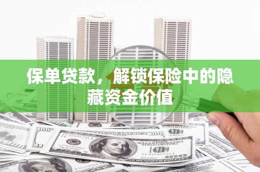 云阳保单贷款，解锁保险中的隐藏资金价值