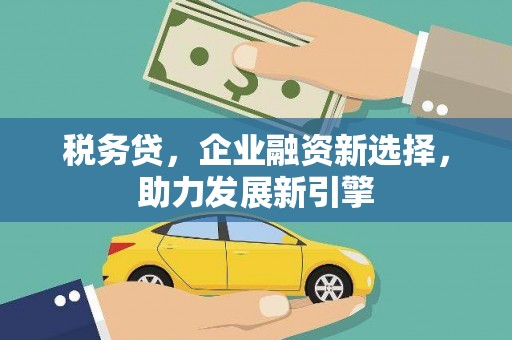云阳税务贷，企业融资新选择，助力发展新引擎