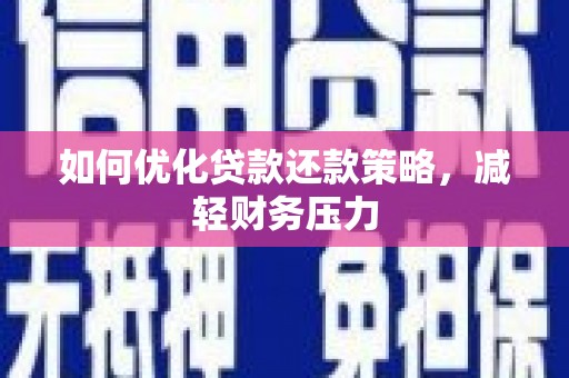 云阳如何优化贷款还款策略，减轻财务压力
