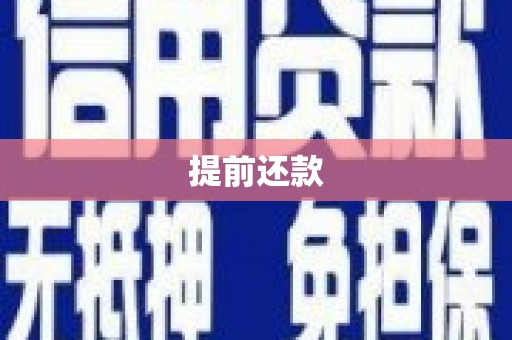 云阳提前还款
