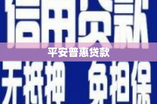 云阳平安普惠贷款